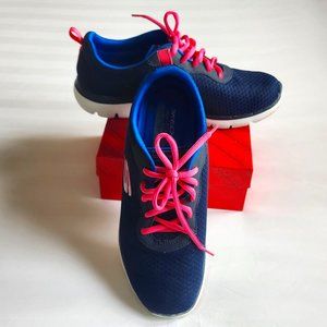 Women's Skechers Size 9 Blue Sneakers. Dual -Lite/Memory Foam/Air Cooled.